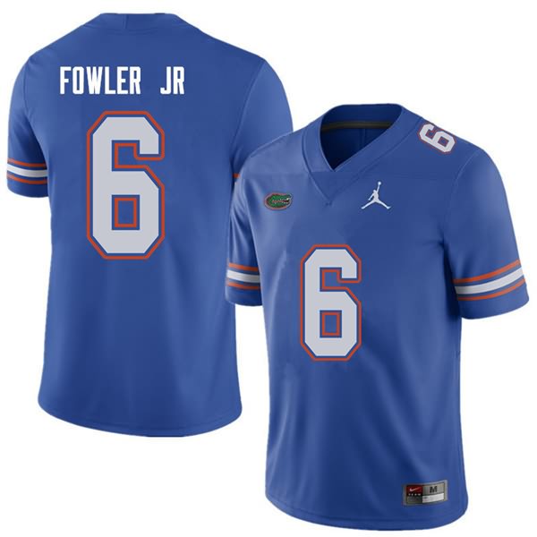 Men's NCAA Florida Gators Dante Fowler Jr. #6 Stitched Authentic Jordan Brand Royal College Football Jersey PPF3865PS